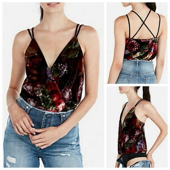 Express Tops - NWT Express Women's Size XL Floral Bodysuit Top